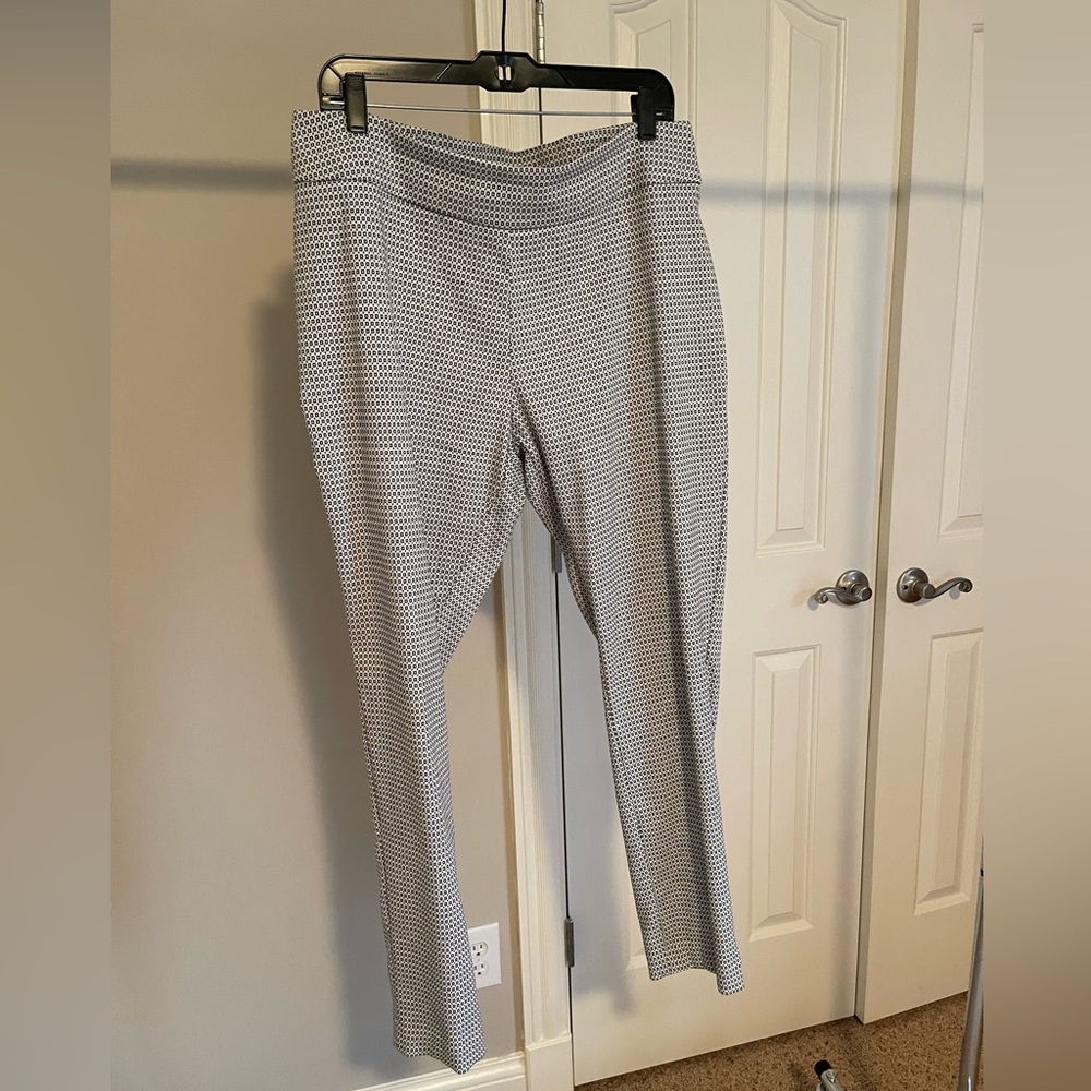 Skinny Ankle Pant With Tiny Checked Pattern - image 1